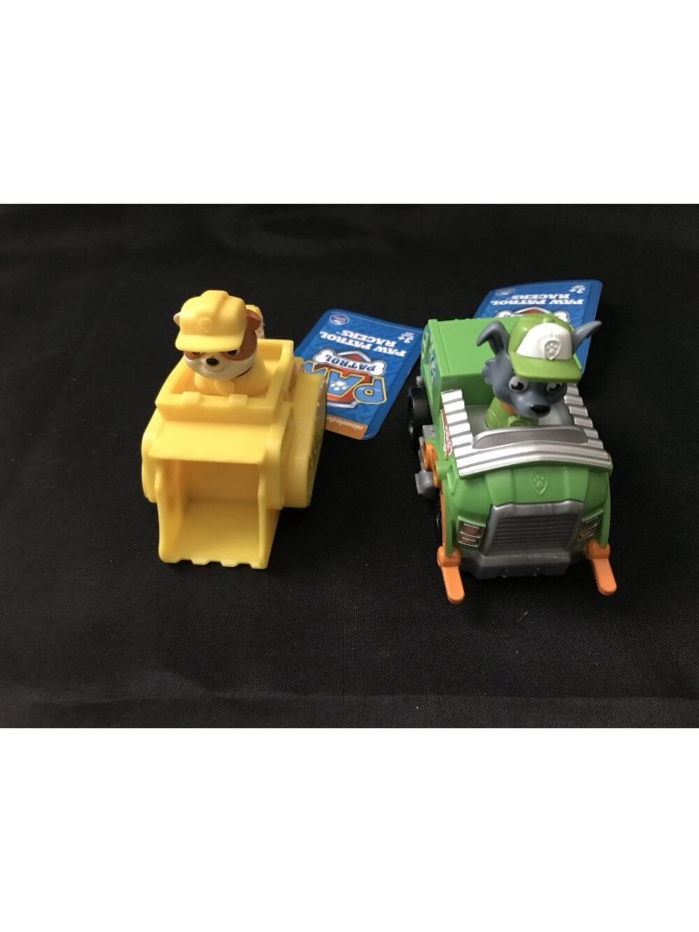 Paw Patrol Rubble Bulldozer & Rocky Recycling Truck Vehicle Lot Spin Master
